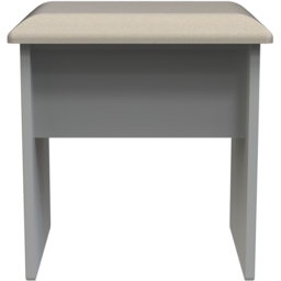 Crowndale Las Vegas Dusk Grey Vanity Dressing Table Stool - thumbnail 3