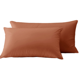 Velosso Microfibre Orange Pillowcase 2 Pack