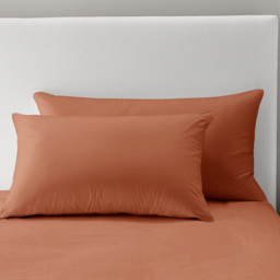 Velosso Microfibre Orange Pillowcase 2 Pack - thumbnail 2