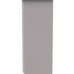 Crowndale Camden 5 Drawer Kashmir Gloss Bedside Storage Cabinet - thumbnail 4