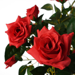 Leaf Artificial Wedding Twisted Vine Red Rose Tree in Pot 90cm - thumbnail 2