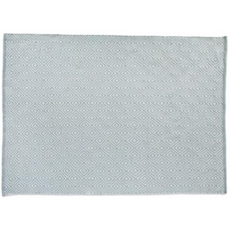 Hug Rug Sky Grey Woven Diamond Rug 160 x 230cm - thumbnail 1