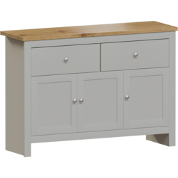 Vida Designs Arlington 3 Door 2 Drawer Grey Sideboard - thumbnail 2