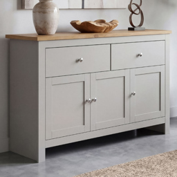 VIDA DESIGNS Arlington 3 Door 2 Drawer Grey Sideboard