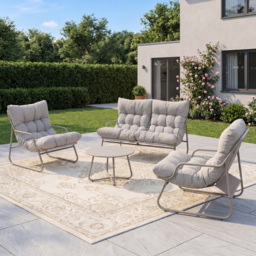 Artemis Home Calmo Beige 4 Seater Patio Conversation Set - thumbnail 1