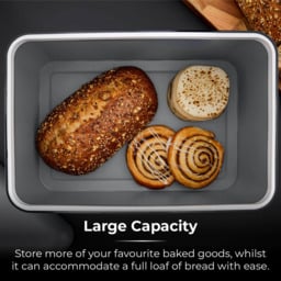 Tower Sera Grey Bread Bin - thumbnail 3