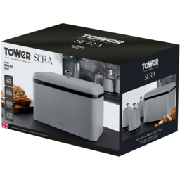 Tower Sera Grey Bread Bin - thumbnail 2