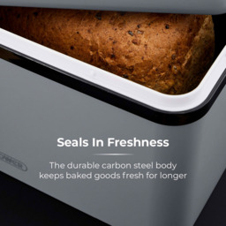 Tower Sera Grey Bread Bin - thumbnail 4