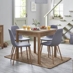Set of 2 Ludlow Upholstered Dining Chairs - Grey - thumbnail 3
