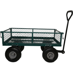 Samuel Alexander Green Heavy Duty Metal Garden Wheelbarrow 180kg - thumbnail 1