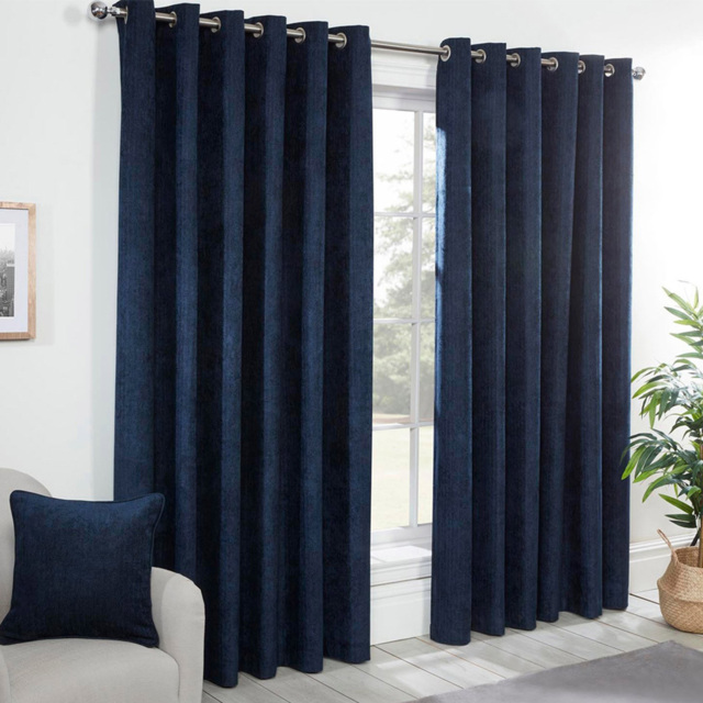Divante Alden Thermal Navy Curtain 229 x 168cm - image 1