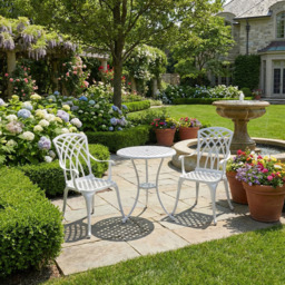 Centurion Supports OSHOWA White 2 Seater Bistro Set - thumbnail 3