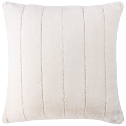 Paoletti Empress Cream Faux Fur Cushion Large