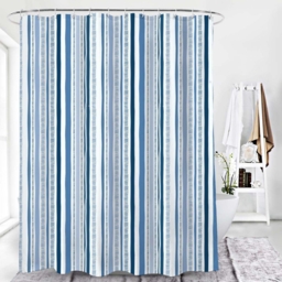 Homebase Blue Stripe Shower Curtain - thumbnail 2