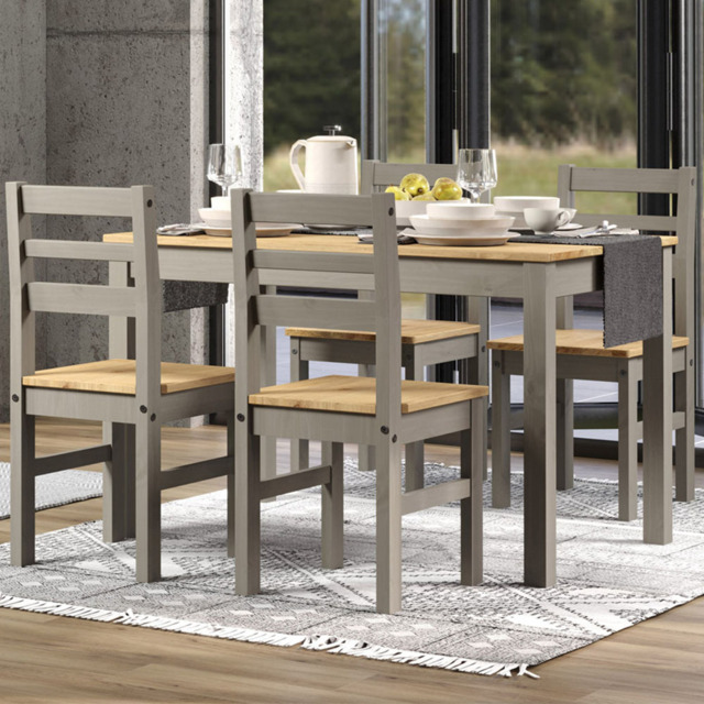 Core Products Corona Linea 4 Seater Dining Set Grey - image 1