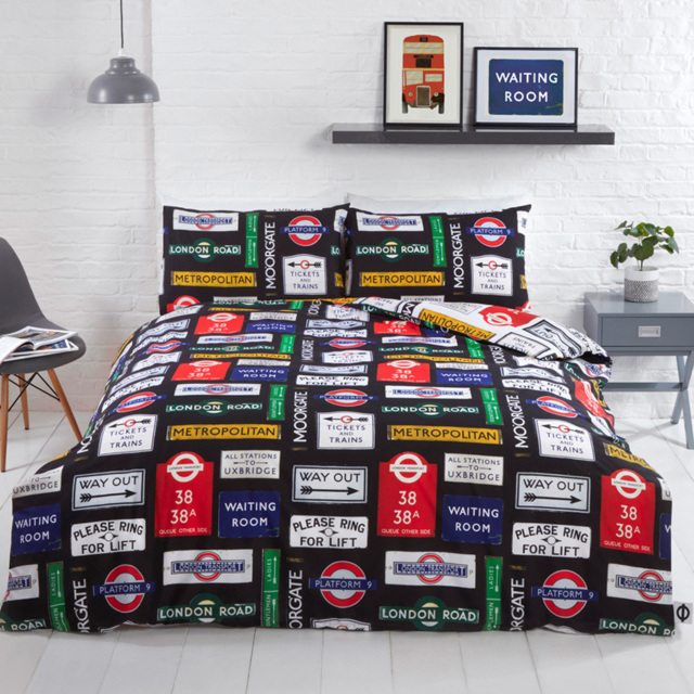 Rapport Home TFL Signs Double Multicolour Duvet Set - image 1