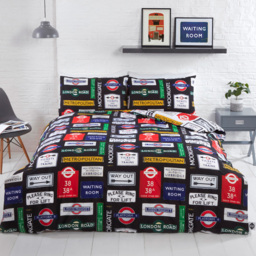 Rapport Home TFL Signs Double Multicolour Duvet Set