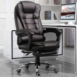 Portland Brown PU Leather Swivel Executive Office Chair