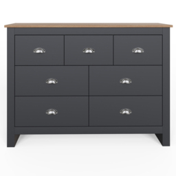 GFW Lancaster Slate Blue 7 Drawer Merchants Chest of Drawers - thumbnail 4
