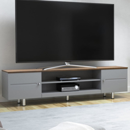 AVF Whitesands 2 Door 2 Shelf Satin Grey TV Unit