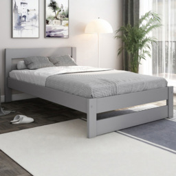 Noomi Tera Grey Small Double Bed Frame - thumbnail 1