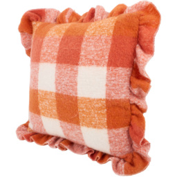 Carrigan Check Cushion Orange - thumbnail 4