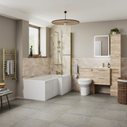 Bathstore Milford 2 Door Oak Wall Hung Basin Unit 510mm - thumbnail 2