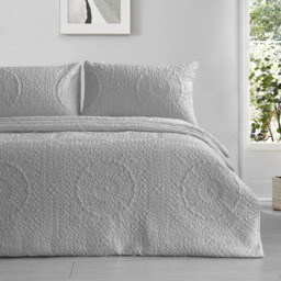 Velosso Winchester Grey Bedspread Set 235 x 235cm