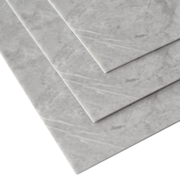 Living and Home Light Grey Marble Pattern PVC Wall Sticker 40 x 40cm 10 Pack - thumbnail 2