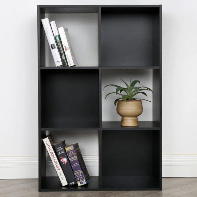Jane 6 Shelf Black Cube Storage Unit - image 1