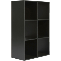 Jane 6 Shelf Black Cube Storage Unit - thumbnail 4