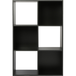 Jane 6 Shelf Black Cube Storage Unit - thumbnail 2