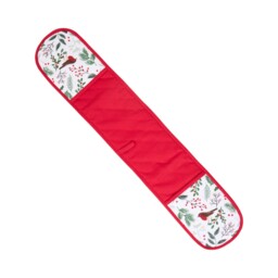 Mistletoe Robin Double Oven Glove Red - thumbnail 3