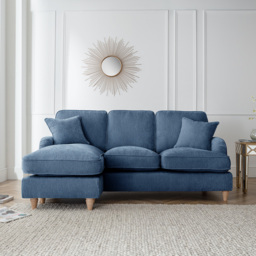 The Vienna 3 Seater Navy Left Hand Chaise Sofa - thumbnail 4