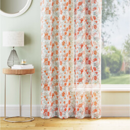 Mia Curtain Panel Burnt Orange 122cm - thumbnail 1