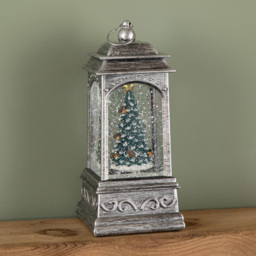 Samuel Alexander White LED Robins on Christmas Tree Silver Water Spinner 21cm - thumbnail 4