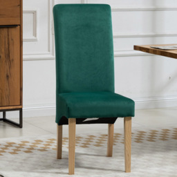 Artemis Home Rimini Set of 2 Green Velvet Fabric Dining Chair