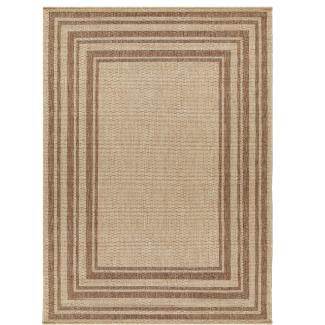 Yard Camber Cream Jute Effect Indoor and Outdoor Rug 120 x 170cm - image 1