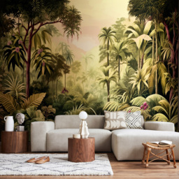 Origin Murals Jungle Trees Green Wall Mural