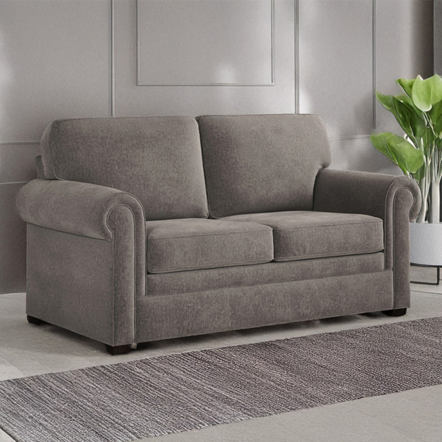 Jay-Be Heritage 2 Seater Cosy Chenille Sketch Sofa Bed with e-Pocket Mattress - image 1