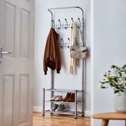 House of Home Grey Stand with 18 Hooks 6 x 2ft - thumbnail 2