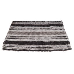Candy Grey Stripe Bath Mat 50 x 80cm
