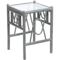 Desser Bali Grey Natural Rattan Side Table - thumbnail 2