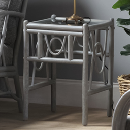 Desser Bali Grey Natural Rattan Side Table