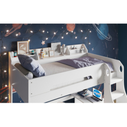 Flair Cosmic Wooden White High Sleeper - thumbnail 3