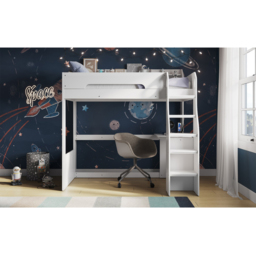 Flair Cosmic Wooden White High Sleeper - thumbnail 2