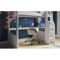 Flair Cosmic Wooden White High Sleeper - thumbnail 4