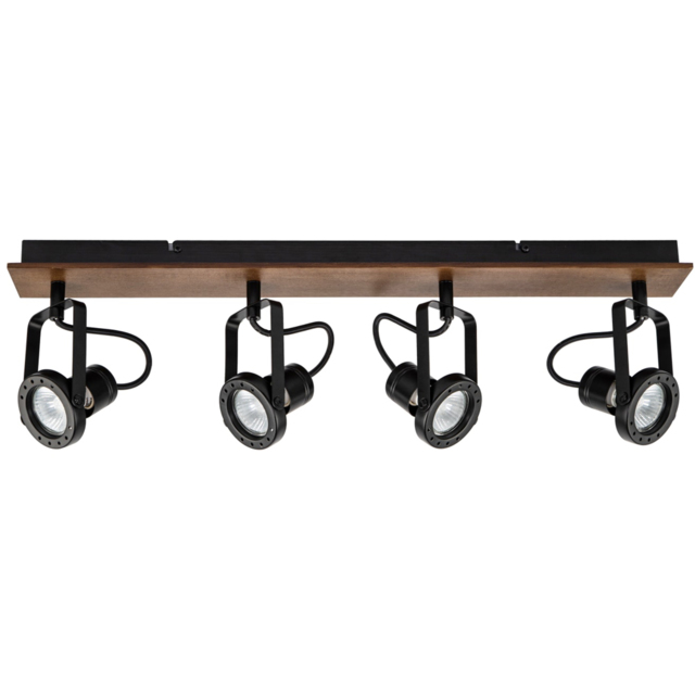 Cosylyte Riverton 4 Light Matt Black Spotlight - image 1