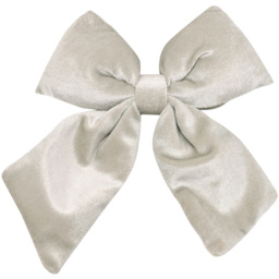 The Seasonal Gift Co. Sage Velvet Bow with Clip 14 x 16cm - thumbnail 1