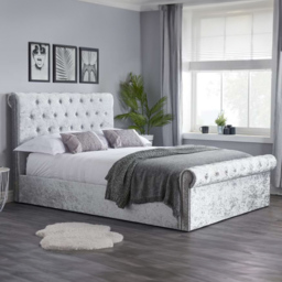 Sienna Small Double Grey Ottoman Bed Frame - thumbnail 1